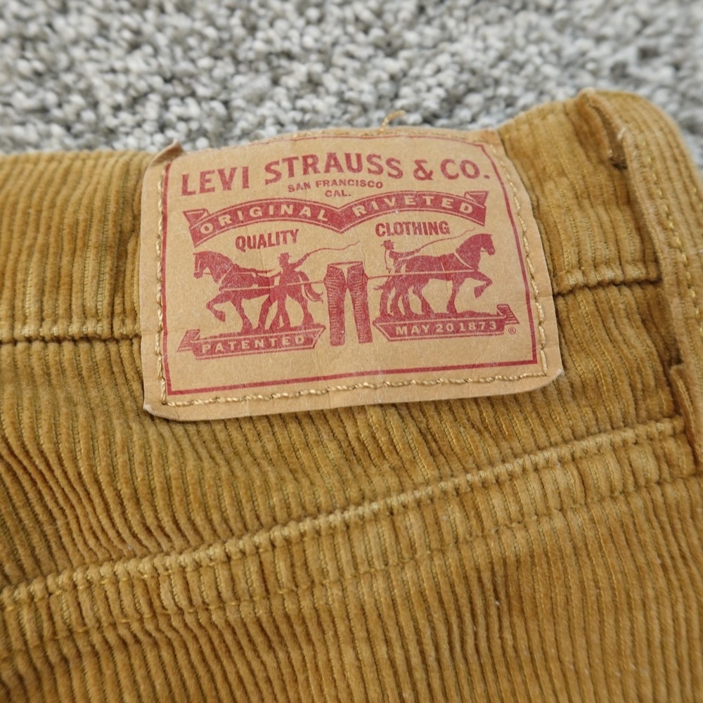 Levis Pants Womens 29 Brown Cord Corduroy High Rise 94 Baggy 5 Pocket Jeans Mom - Picture 12 of 13
